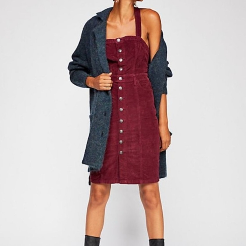 🌼🌼 Free People Brown Corduroy Jumper sz 0